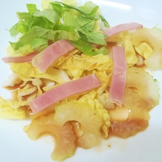 白菜とセロリとベーコンのサラダ★青じそドレッシング